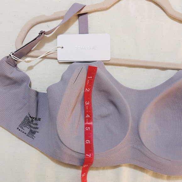 NWT COMFELIE Airlite Breathable Spaghetti Bra with Vertical Stripes - Picture 9 of 15